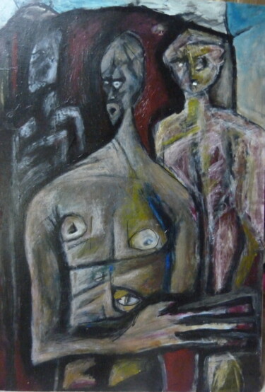 Painting titled "Une certaine attenTe" by Alain Tardieu, Original Artwork, Acrylic
