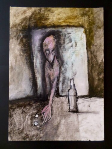 Peinture intitulée "Le joueur" par Alain Tardieu, Œuvre d'art originale, Acrylique
