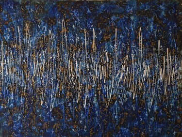 Peinture intitulée "Acousmatique 10" par Alain V, Œuvre d'art originale, Acrylique