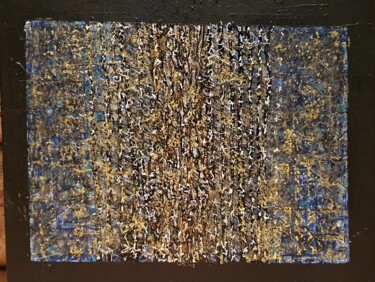 Painting titled "GLISSEMENT 5" by Alain V, Original Artwork, Acrylic Mounted on Wood Stretcher frame