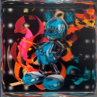 Incisioni, stampe intitolato "Mickey super star 3D" da Alain Vaissiere, Opera d'arte originale