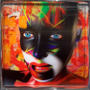 Incisioni, stampe intitolato "Make up 3D" da Alain Vaissiere, Opera d'arte originale