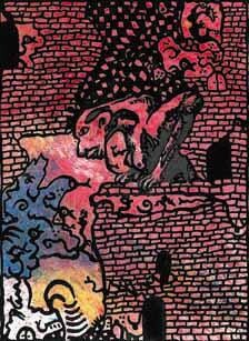 "Gargoyle 5" başlıklı Tablo Alain Valet tarafından, Orijinal sanat