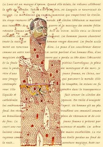 Arte digital titulada "Page avec texte" por Alain Valet, Obra de arte original