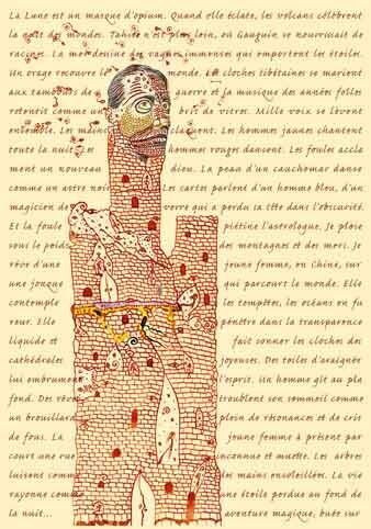 Arts numériques intitulée "Page avec texte" par Alain Valet, Œuvre d'art originale