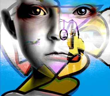 Arts numériques intitulée "UN SONGE" par Alain Vistosi, Œuvre d'art originale, Peinture numérique