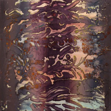 Pintura intitulada "mi-celium.jpg" por Alain Yerly, Obras de arte originais, Acrílico