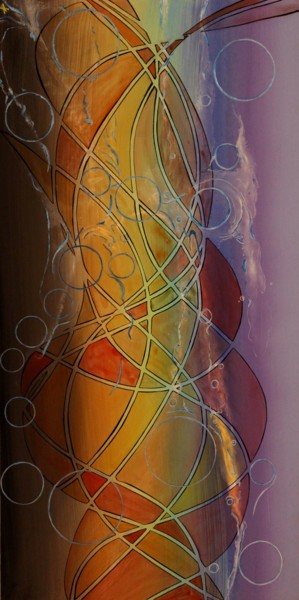 Peinture intitulée "abstract-vague-sple…" par Alain Yerly, Œuvre d'art originale, Acrylique
