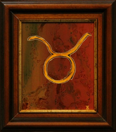 Peinture intitulée "taureau.jpg" par Alain Yerly, Œuvre d'art originale, Acrylique