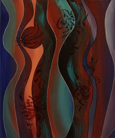 绘画 标题为“femina1.jpg” 由Alain Yerly, 原创艺术品, 丙烯