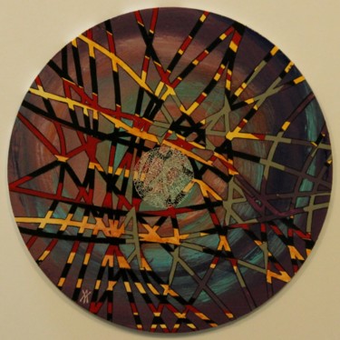 Peinture intitulée "rond-1.jpg" par Alain Yerly, Œuvre d'art originale, Acrylique