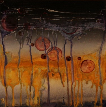 Peinture intitulée "dix-neuf-005.jpg" par Alain Yerly, Œuvre d'art originale, Acrylique