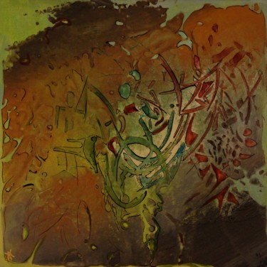 Peinture intitulée "dix-neuf-008.jpg" par Alain Yerly, Œuvre d'art originale, Acrylique