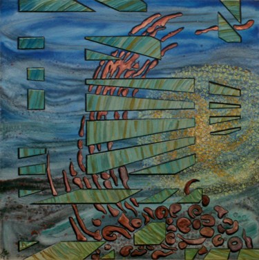 Peinture intitulée "recyclage.jpg" par Alain Yerly, Œuvre d'art originale, Autre