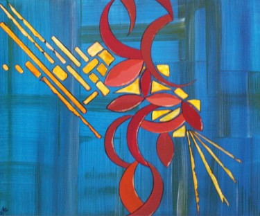 Painting titled "pi-mentee.jpg" by Alain Yerly, Original Artwork, Acrylic