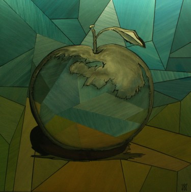 Painting titled "pommero1.jpg" by Alain Yerly, Original Artwork, Acrylic