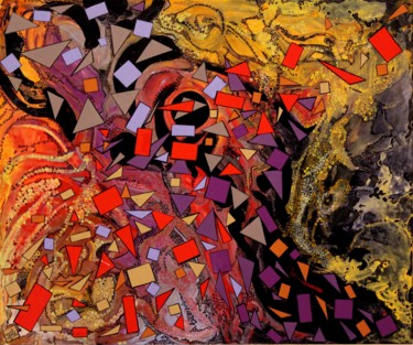 Peinture intitulée "maelstrom1.jpg" par Alain Yerly, Œuvre d'art originale, Acrylique