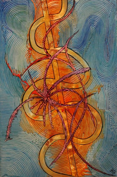Malerei mit dem Titel "spatulori1.jpg" von Alain Yerly, Original-Kunstwerk, Acryl
