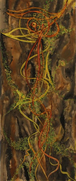 Peinture intitulée "chatfoin.jpg" par Alain Yerly, Œuvre d'art originale, Acrylique