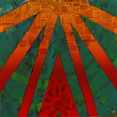 Painting titled "piramidal.jpg" by Alain Yerly, Original Artwork, Acrylic