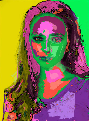 Digital Arts titled "Sophie 2" by Alain Bali, Original Artwork, Digital Painting