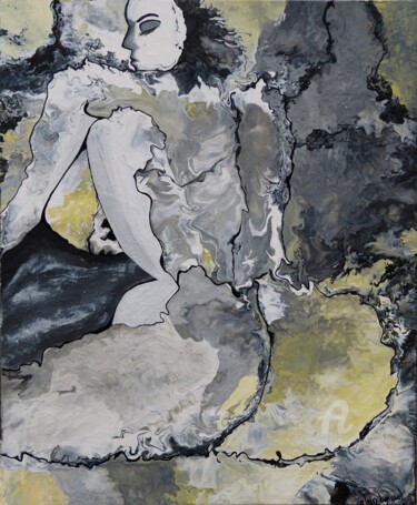 Ζωγραφική με τίτλο "Volupté" από Alain Boissel, Αυθεντικά έργα τέχνης, Ακρυλικό Τοποθετήθηκε στο Ξύλινο φορείο σκελετό