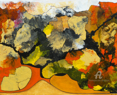 Voyage dans l'abstrait.jpg Peinture intitulée "Voyage dans l'abstr…" par Alain Boissel, Œuvre d'art originale, Acrylique