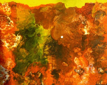 Peinture intitulée "Terre inconnue" par Alain Boissel, Œuvre d'art originale, Acrylique