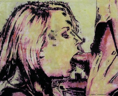 Schilderij getiteld "anti-Warhol" door Alain Bonnand, Origineel Kunstwerk