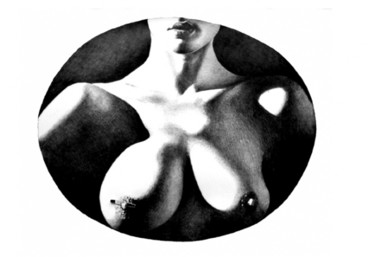 「détournement」というタイトルの描画 Alain Bonnandによって, オリジナルのアートワーク