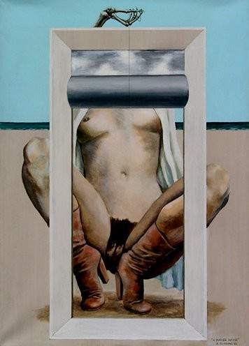 Картина под названием "à marée basse" - Alain Bonnand, Подлинное произведение искусства