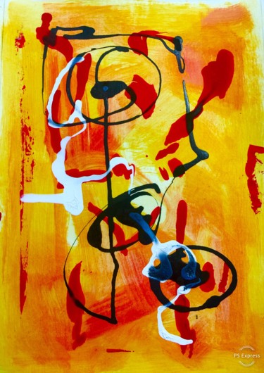 Painting titled "8" by Alain Bouillot, Original Artwork, Ink