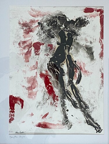Peinture intitulée "pas de danse" par Alain Bouillot, Œuvre d'art originale, Encre