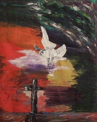 Peinture intitulée "la paix" par Alain Branche Daunis, Œuvre d'art originale