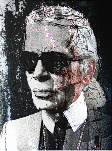 Digitale Kunst getiteld "lagerfeld" door Alainde, Origineel Kunstwerk, Anders