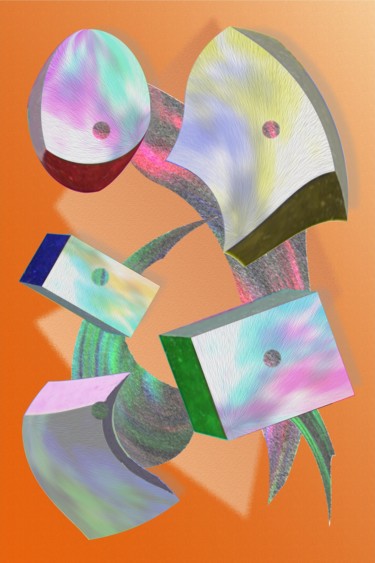 Digital Arts titled "TABLEAU NUMERIQUE .…" by Alain Du Mortier, Original Artwork, Digital Painting