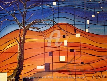 Картина под названием "AVANT LA FIN" - Alain Faure, Подлинное произведение искусства, Акрил Установлен на Деревянная рама дл…