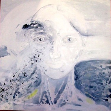Pintura titulada "mujer agitada" por Alain, Obra de arte original