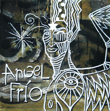 Pittura intitolato "El ángel frío" da Alain Garcia De Navarrete, Opera d'arte originale, Acrilico