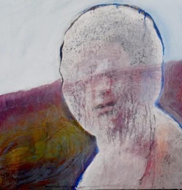 Peinture intitulée "Lèvres closes" par Alain Gegout, Œuvre d'art originale, Huile