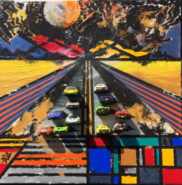 Collages titled "RIDERS ON THE STORM…" by Alain Granger (A.G.R), Original Artwork, Acrylic