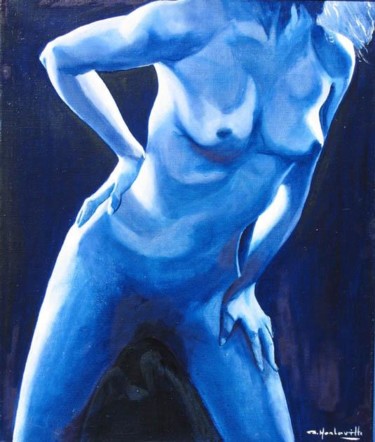 Peinture intitulée "Femme sans tête" par Alain Horlaville, Œuvre d'art originale, Huile