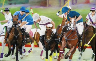 Peinture intitulée "Polo" par Alain Horlaville, Œuvre d'art originale