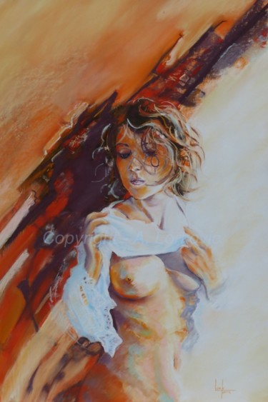 Peinture intitulée "Cornaline.jpg" par Alain Lorkovic, Œuvre d'art originale, Pastel Monté sur Autre panneau rigide