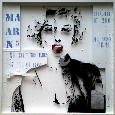 Escultura intitulada "Marilyn Monroe" por Alain Louiset, Obras de arte originais