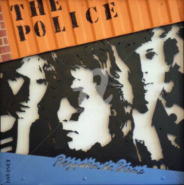 Escultura titulada "The Police" por Alain Louiset, Obra de arte original