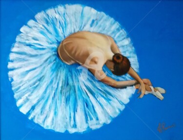 Pittura intitolato "ballerine.jpg" da Alain Ravaut, Opera d'arte originale, Olio
