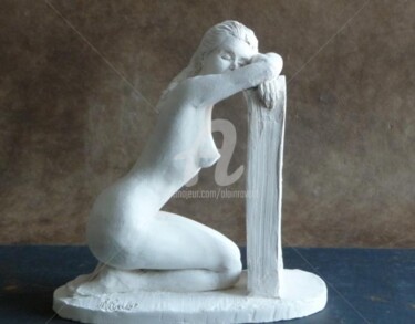 Sculpture intitulée "La pause (les 2 soe…" par Alain Ravaut, Œuvre d'art originale
