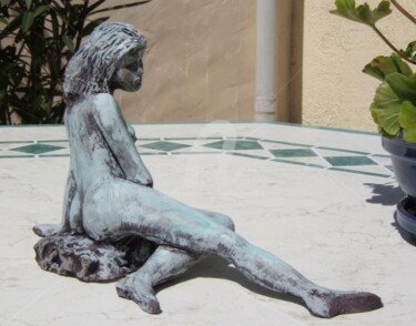 Sculpture intitulée "Mélancolie,terre cu…" par Alain Ravaut, Œuvre d'art originale