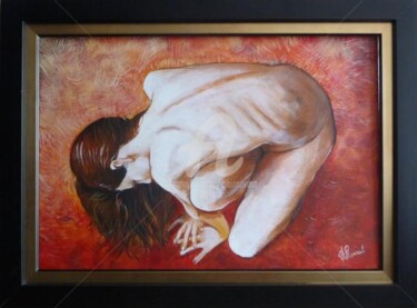 Painting titled "Hélène" by Alain Ravaut, Original Artwork, Acrylic
